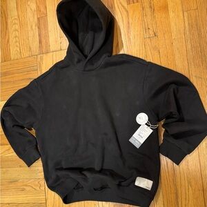 NWT Vuori Restore Oversized Hoodie Washed Black UNISEX - Organic Cotton - Small